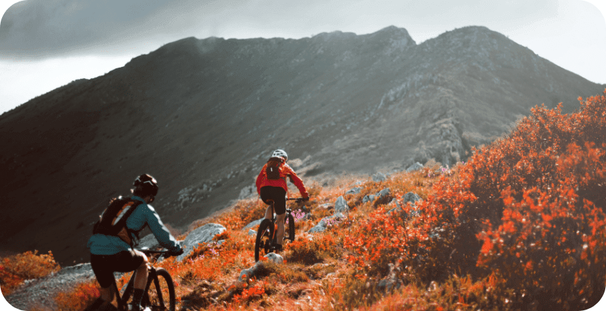 cycling excursion on a fall day